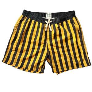 Body Glove Vintage Retro Galapagos Swim Shorts in Umbrella Stripe Size XL/36